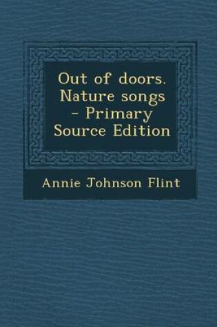 Cover of Out of Doors. Nature Songs