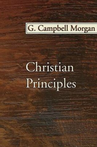 Cover of Christian Principles