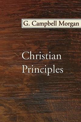 Book cover for Christian Principles