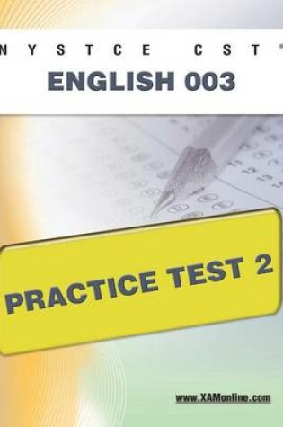 Cover of NYSTCE CST English 003 Practice Test 2