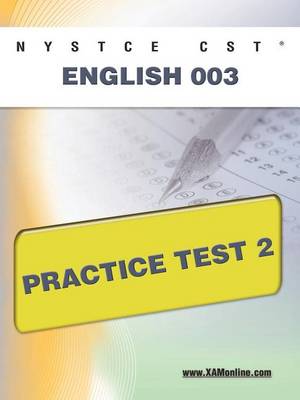 Book cover for NYSTCE CST English 003 Practice Test 2
