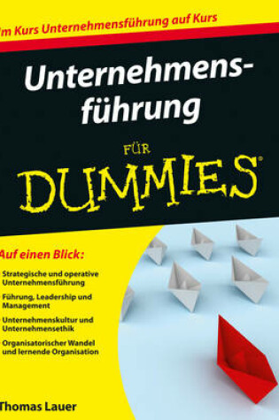 Cover of Unternehmensführung für Dummies