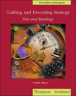 Book cover for Crafting and Executing Strategy - Text and Readings