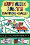 Book cover for Construction Paper Crafts for Kids (Cut and paste - Racing Cars)
