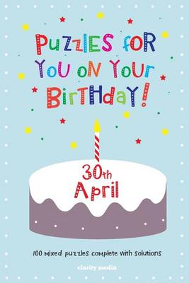 Book cover for Puzzles for you on your Birthday - 30th April