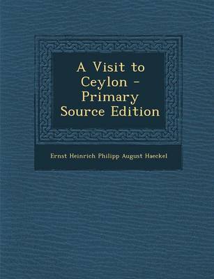 Book cover for A Visit to Ceylon