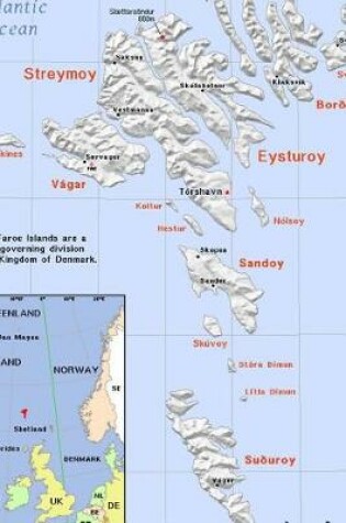 Cover of Modern Day Color Map of the Faroe Islands Journal