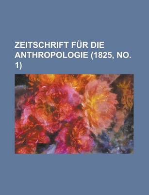 Book cover for Zeitschrift Fur Die Anthropologie