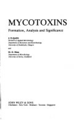 Cover of Mycotoxins