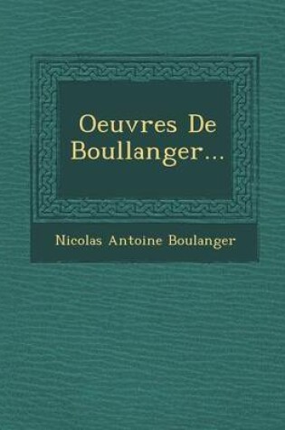 Cover of Oeuvres de Boullanger...