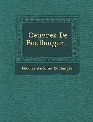 Book cover for Oeuvres de Boullanger...