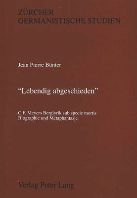 Cover of -Lebendig Abgeschieden-