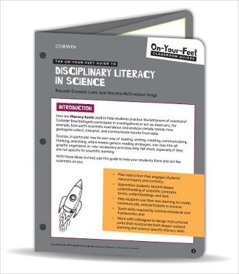 Book cover for The On-Your-Feet Guide to Disciplinary Literacy in Science