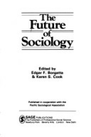 Cover of The Future of Sociology