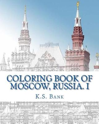 Book cover for Coloring Book of Moscow, Russia. I