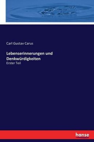 Cover of Lebenserinnerungen und Denkwürdigkeiten