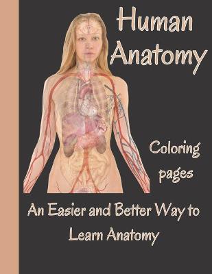 Book cover for Human anatomy coloring pages