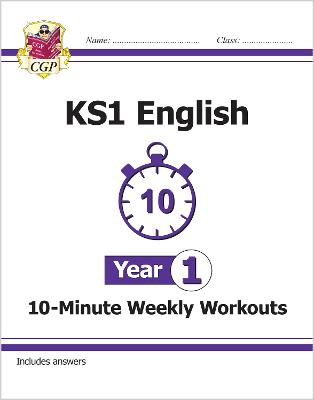 Book cover for KS1 Year 1 English 10-Minute Weekly Workouts