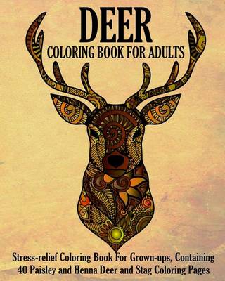 Book cover for Deer Coloring Book For Adults