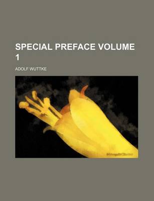 Book cover for Special Preface Volume 1