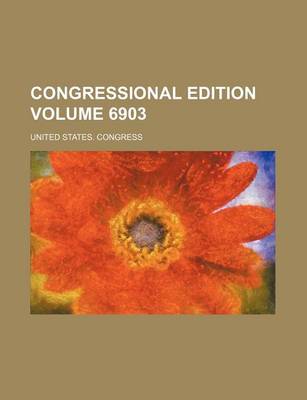 Book cover for Congressional Edition Volume 6903