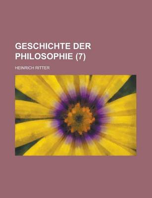 Book cover for Geschichte Der Philosophie (7)