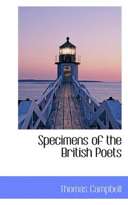 Book cover for Specimens of the British Poets