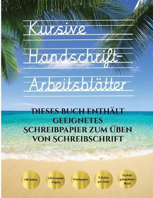 Book cover for Kursive Handschrift-Arbeitsblatter