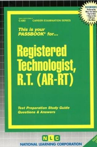 Cover of Registered Technologist, R.T. (AR-RT)