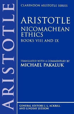Book cover for Aristotle: Nicomachean Ethics, Books VIII and IX