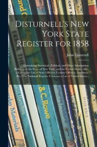 Cover of Disturnell's New York State Register for 1858