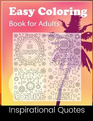 Book cover for Easy Coloring Book for Adult