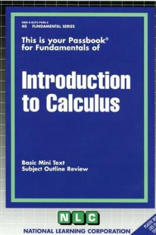 Cover of INTRODUCTION TO CALCULUS