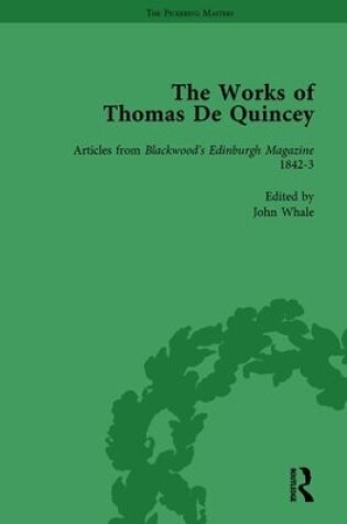 Cover of The Works of Thomas De Quincey, Part II vol 14