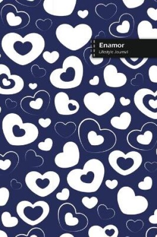 Cover of Enamor Lifestyle Journal, Blank Write-in Notebook, Dotted Lines, Wide Ruled, Size (A5) 6 x 9 In (Blue)