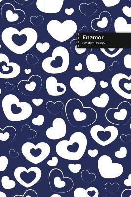 Book cover for Enamor Lifestyle Journal, Blank Write-in Notebook, Dotted Lines, Wide Ruled, Size (A5) 6 x 9 In (Blue)