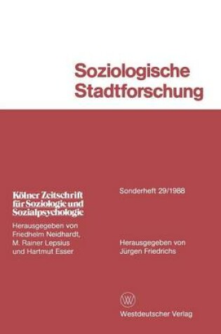 Cover of Soziologische Stadtforschung