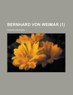 Book cover for Bernhard Von Weimar (1)