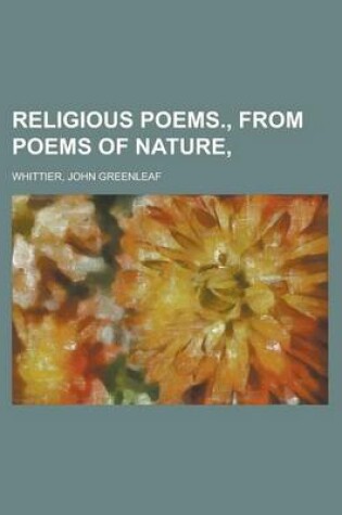 Cover of Religious Poems, Part 1., from Poems of Nature,