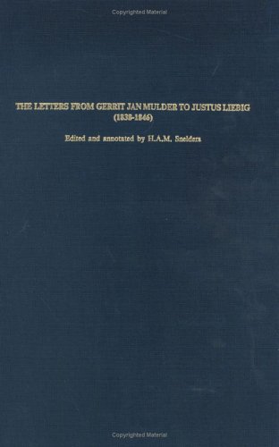 Book cover for The Letters of Gerrit Jan Mulder to Justus Liebig (1838-1846)