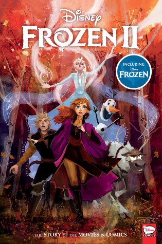 Cover of Disney Frozen and Frozen 2: The Story of the Movies in Comics