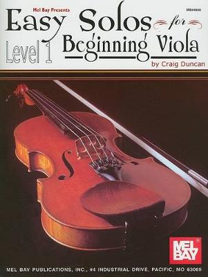 Book cover for Easy Solos For Beginning Viola Level 1