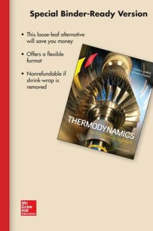 Cover of Loose Leaf for Thermodynamics: An Engineering Approach