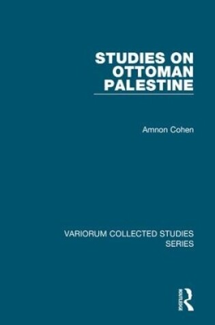 Cover of Studies on Ottoman Palestine