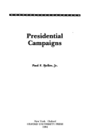 Cover of Presidential Campaigns