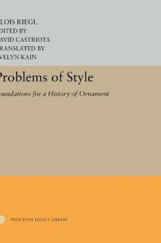 Cover of Problems of Style