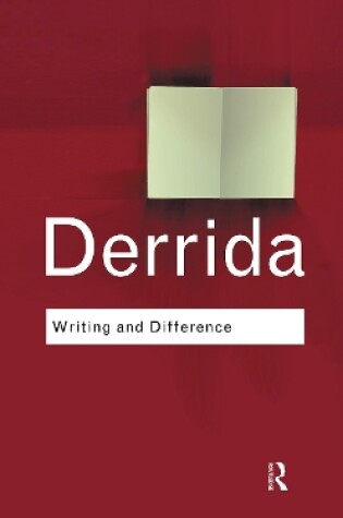 Cover of Writing and Difference