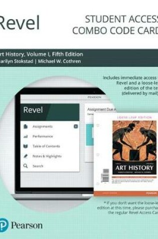 Cover of Revel for Art History, Volume 1 -- Combo Access Card
