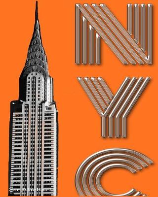 Book cover for New York City Chrysler Building $ir Michael designer creative drawing journal