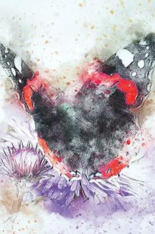 Cover of Black and Red Butterfly Watercolor Art Journal